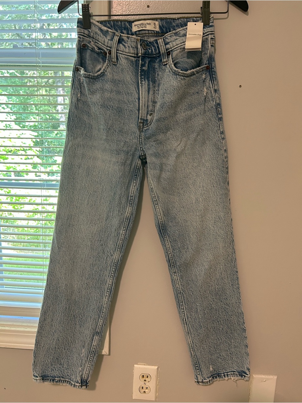 Abercrombie & Fitch Light Blue Straight Leg Women's Jeans